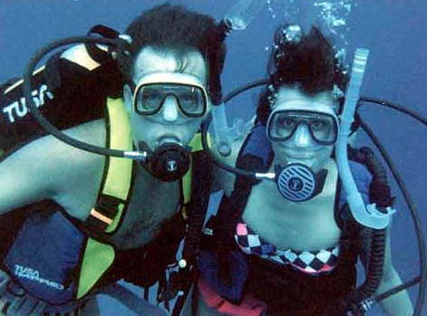 SCUBA photo of Michael & Robin