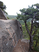 Beehive Mountain trail at Acadia National Park, Maine.