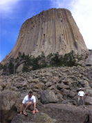 Tower Trail around the base of Devil's Tower National Monument, Wyoming.
