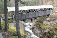 Flume Gorge Trail at Lincoln, New Hampshire.