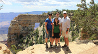 Cape Royal trail at the North Rim of the Grand Canyon.
