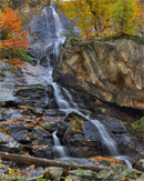Flume Gorge Trail at Lincoln, New Hampshire.