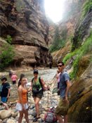 Narrows trail at Mount Zion